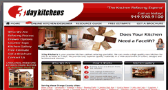 Desktop Screenshot of 3daykitchens.com